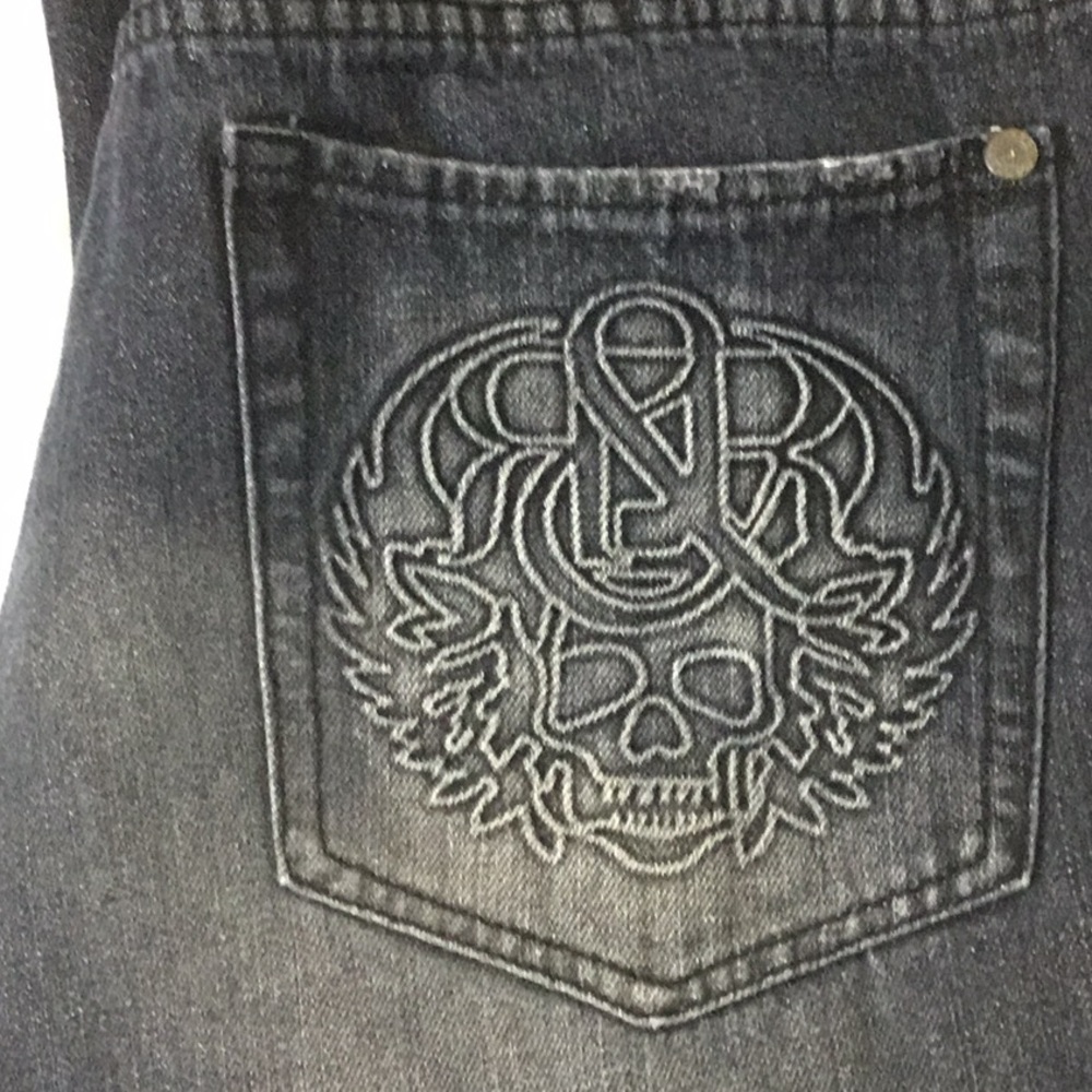 Rock & Republic Men's Relaxed Jeans in Washed Black 38/32 - Picture 4 of 8